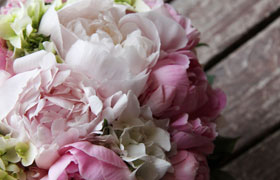 Peony and Hydrangea bouquet